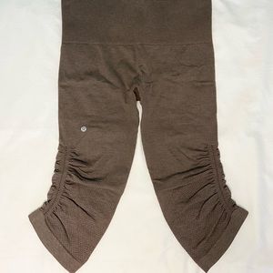 Lululemon Brown In The Flow Crop II Leggings